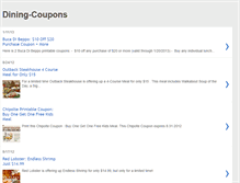 Tablet Screenshot of dining-coupons.blogspot.com