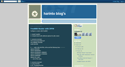 Desktop Screenshot of harinto.blogspot.com