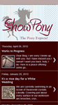 Mobile Screenshot of missshowpony.blogspot.com