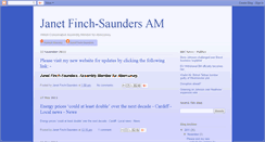 Desktop Screenshot of janetfinchsaunders.blogspot.com