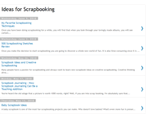 Tablet Screenshot of ideasforscrapbooking.blogspot.com