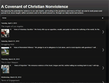 Tablet Screenshot of covenantofnonviolence.blogspot.com