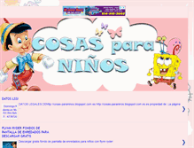 Tablet Screenshot of cosas-paraninos.blogspot.com