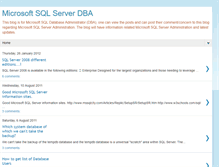 Tablet Screenshot of microsoft-sql-server-dba.blogspot.com