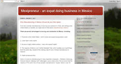 Desktop Screenshot of mexipreneur.blogspot.com