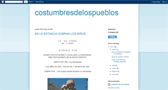 Desktop Screenshot of costumbresdelospueblos.blogspot.com