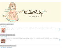 Tablet Screenshot of millarubydesigns.blogspot.com