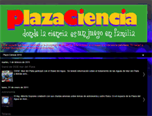 Tablet Screenshot of plazaciencia.blogspot.com