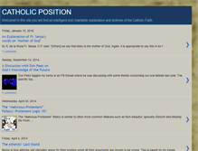 Tablet Screenshot of catholicposition.blogspot.com