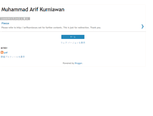 Tablet Screenshot of muhammadarifkurniawan.blogspot.com