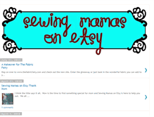 Tablet Screenshot of etsysewingmamas.blogspot.com