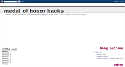 Desktop Screenshot of medal-of-honor-hacks.blogspot.com