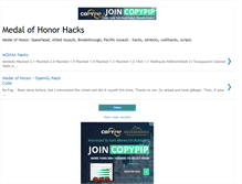 Tablet Screenshot of medal-of-honor-hacks.blogspot.com