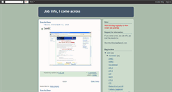 Desktop Screenshot of jobsiknew.blogspot.com