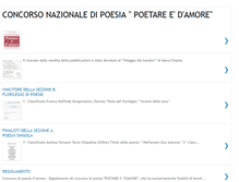 Tablet Screenshot of concorsodipoesia.blogspot.com