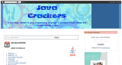 Desktop Screenshot of javacrackers.blogspot.com