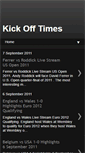 Mobile Screenshot of kickofftimesoccer.blogspot.com