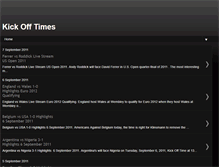 Tablet Screenshot of kickofftimesoccer.blogspot.com