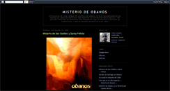 Desktop Screenshot of misteriodeobanos.blogspot.com