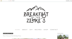 Desktop Screenshot of breakfastatthezemkes.blogspot.com