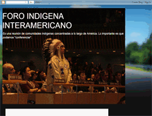 Tablet Screenshot of foroindigenainteramericano.blogspot.com