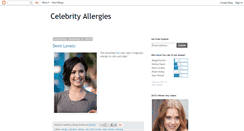 Desktop Screenshot of celebrityallergyarchive.blogspot.com