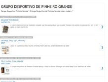 Tablet Screenshot of grupodesportivopinheirogrande.blogspot.com
