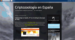 Desktop Screenshot of criptozoologos.blogspot.com