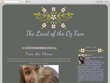 Tablet Screenshot of landofozfam.blogspot.com