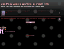 Tablet Screenshot of misspinkygalore.blogspot.com