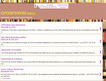 Tablet Screenshot of oposiciones2012.blogspot.com