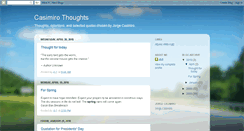 Desktop Screenshot of casimirothoughts.blogspot.com