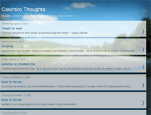 Tablet Screenshot of casimirothoughts.blogspot.com