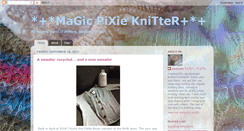 Desktop Screenshot of magicpixieknitter.blogspot.com