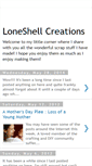 Mobile Screenshot of loneshellcreations.blogspot.com