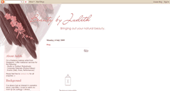 Desktop Screenshot of beautybyjudith.blogspot.com