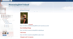 Desktop Screenshot of hummingbirdisland.blogspot.com