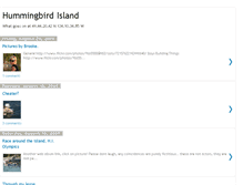 Tablet Screenshot of hummingbirdisland.blogspot.com