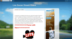 Desktop Screenshot of liveallsoccerstreamonline.blogspot.com