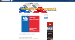 Desktop Screenshot of infoconacearaucania.blogspot.com