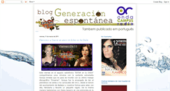 Desktop Screenshot of generacion-espontanea.blogspot.com