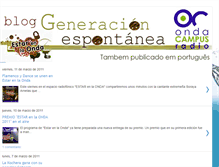 Tablet Screenshot of generacion-espontanea.blogspot.com