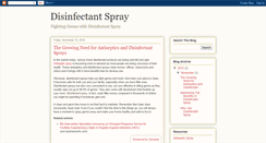 Desktop Screenshot of disinfectantspray.blogspot.com