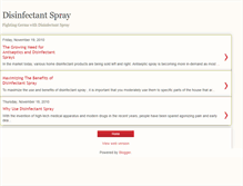 Tablet Screenshot of disinfectantspray.blogspot.com