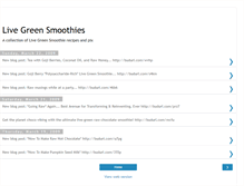 Tablet Screenshot of livegreensmoothies.blogspot.com