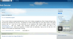 Desktop Screenshot of antisecularism.blogspot.com