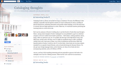Desktop Screenshot of catalogingthoughts.blogspot.com