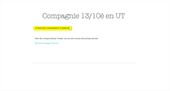 Desktop Screenshot of compagnie1310.blogspot.com