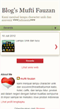 Mobile Screenshot of muftifauzan.blogspot.com