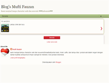 Tablet Screenshot of muftifauzan.blogspot.com